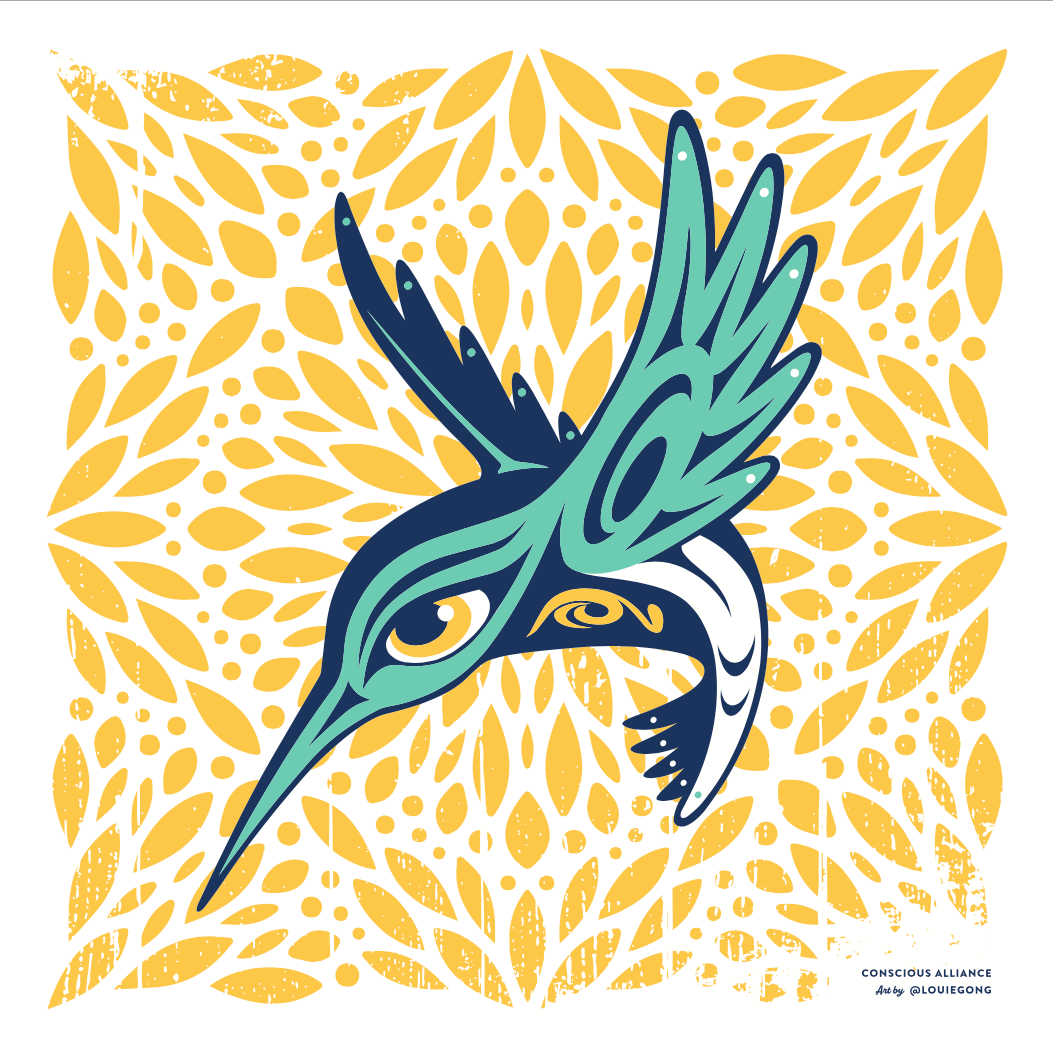 Hummingbird Art Print by Louie Gong