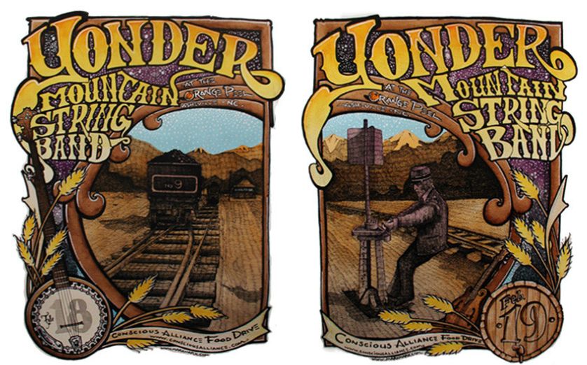 Yonder Mountain String Band Asheville - 2006 (2 Panel)