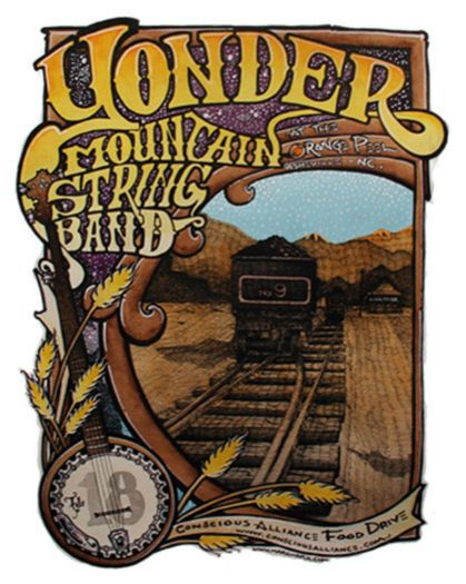 Yonder Mountain String Band Asheville - 2006 (2 Panel)