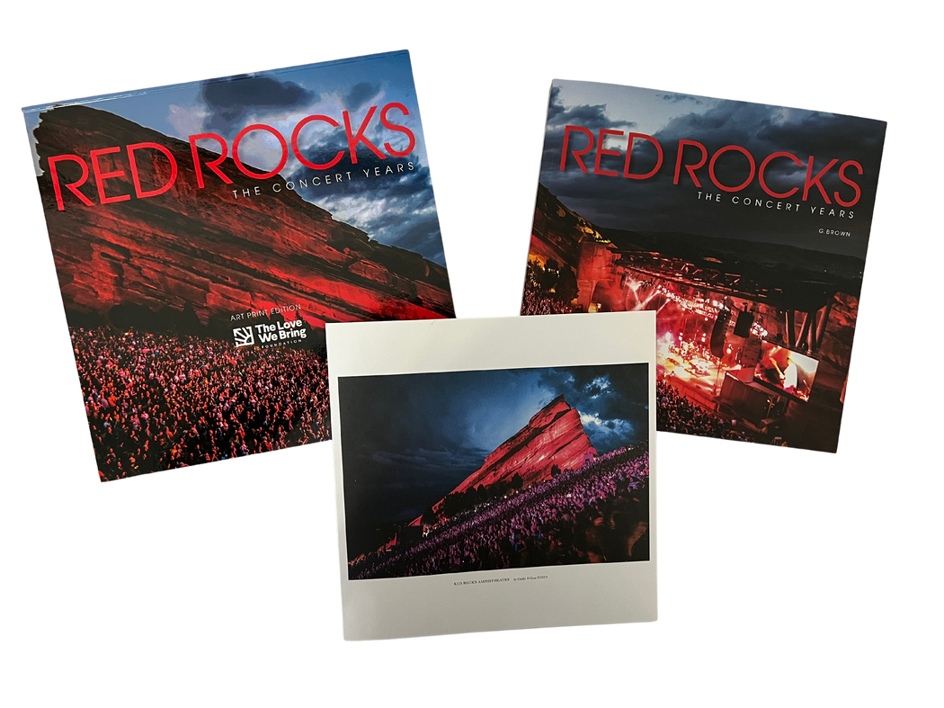 Red Rocks: The Concert Years Limited Art Print Edition in  Clamshell Box, Coffee Table Book
