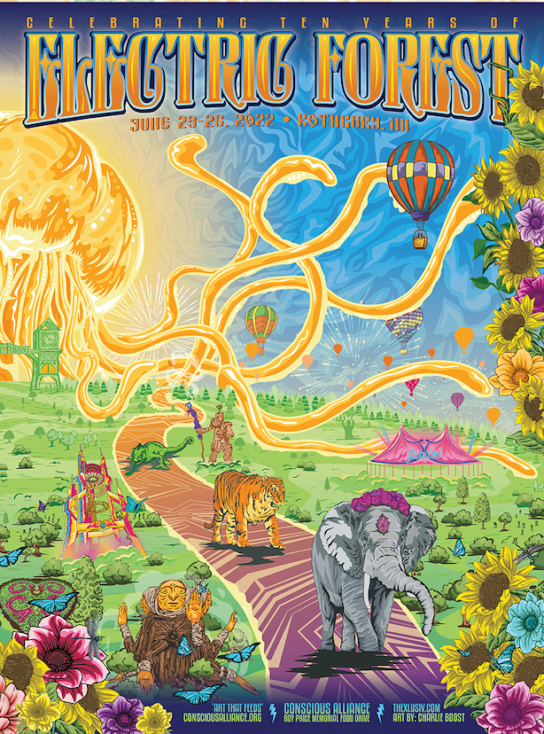 Electric Forest Festival - 2022 (Elephant) (Canvas)