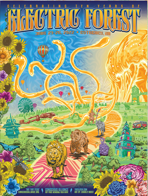 Electric Forest Festival - 2022 (Lion) (Canvas)